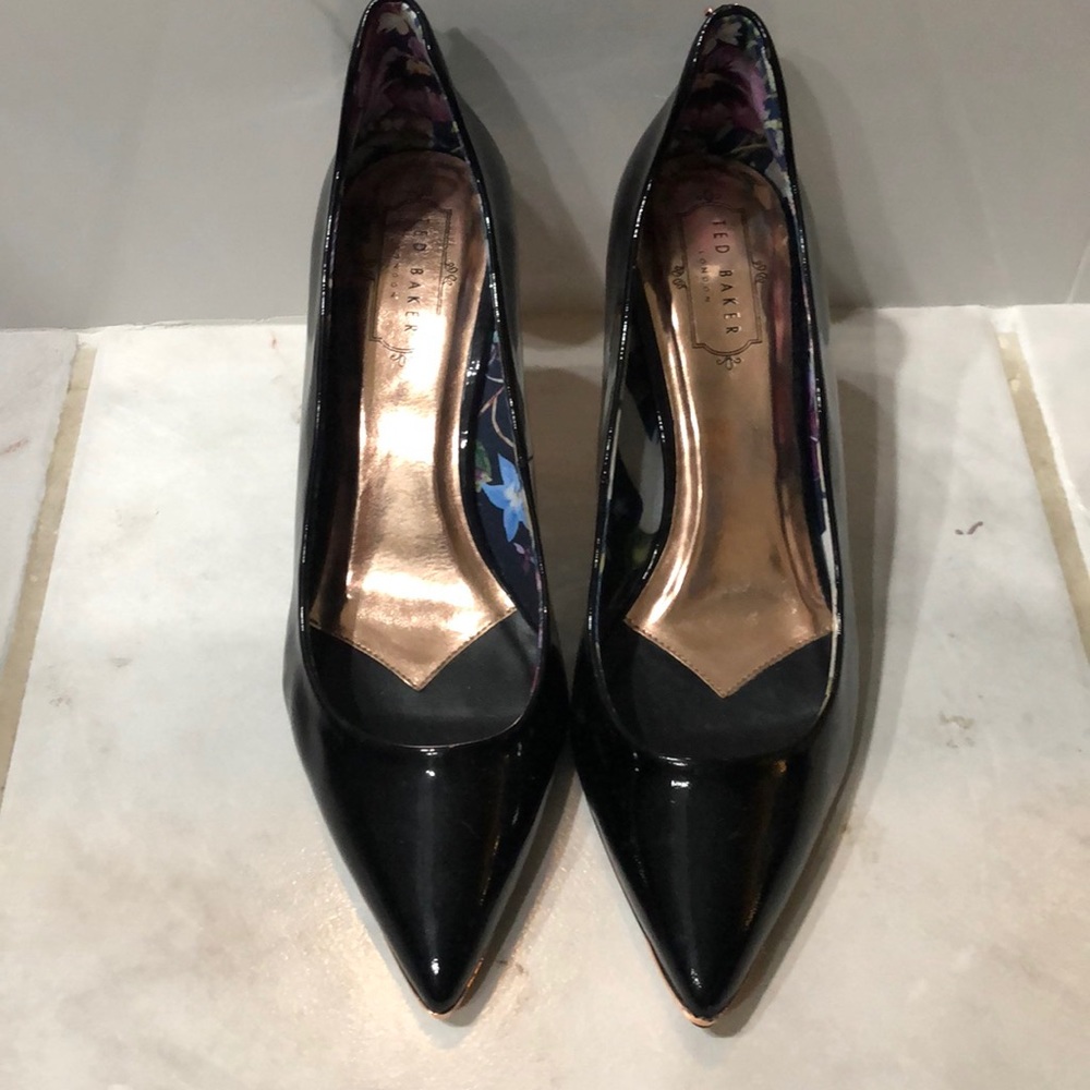 Ted Baker Black Patent Leather Pumps